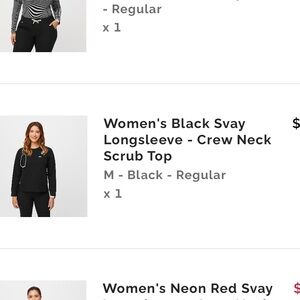 SVAY Black FIGS long sleeve